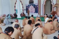 Kegiatan launching program Ramadhan di Kantor (Radiator) dan Tarhib Ramadhan yang berlangsung di Masjid Arafah DPRD Provinsi Maluku Utara.