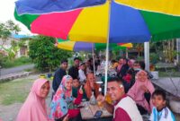 Suasana kegiatan penutupan ujian akhir modul dan buka puasa bersama PKBM Khoffah.