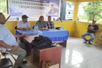 Sugeng Cahyono saat melakukan reses di Desa Sawai Itepo Kecamatan Weda Tengah. 