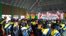Kegiatan wisuda TK se-kecamatan Oba Utara.