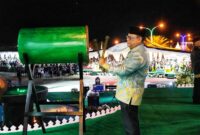 Sekda Malut, Samsuddin A Kadir saat membuka kegiatan STQH tingkat Provinsi di Kabupaten Halmahera Timur. 