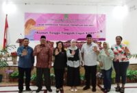 Kepala DP3A, Musrifah Alhadar bersama para narasumber kegiatan dialog.