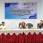 Kepala DPMPTSP Kabupeten Halmahera Utara, Muhammad Tapi Tapi (kameja putih berpeci) saat menjadi pemateri pada kegiatan rakor asistensi penerapan PTSP di  di Sofifi. (dok. Halid)
