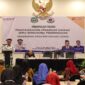 Sekprov Maluku Utara Drs. Samsudin Abdul Kadir M.Si membuka kegiatan Bimbingan Teknis Penatausahaan Keuangan Daerah serta Bendahara Pemerintahan di Hotel Swiss Bellin Malang, Sabtu, 27/05/2023.(dok:adpim)