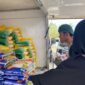 Kegiatan gerakan pangan murah dalam rangka HUT ke-78 kemerdekaan RI di kantor Dinas Pangan Malut.