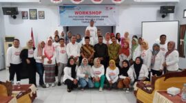 Dinas Koperasi dan UMKM saat melaksanakan kegiatan workshop Digitalisasi Pemasaran untuk para pelaku UMKM.
