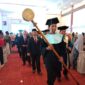 Prosesi wisuda angkatan ke-V Universitas Bumi Hijrah Kota Tidore Kepulauan tahun 2023.