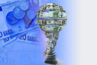 Ilustrasi uang dan bola. 