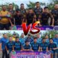 Sabhara Fc atas versus Diskop Fc (bawah). 