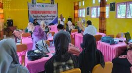 Dosen FIP Unibrah saat melakukan PKM di SLB Centra Sofifi. 
