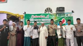 ISNU Tikep meriahkan hari santri nasional dengan salawat nariyah dan doa untuk Palestina. 