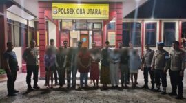 9 perempuan belia terlibat prostitusi online diamankan oleh polisi di Sofifi. (Foto: Istimewa) 