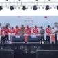 Sekda Malut, Samsuddin A Kadir saat menghadiri rangkaian kegiatan hari nusantara 2023 di Tidore. 