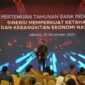 Presiden Joko Widodo saat menghadiri rapat tahunan Bank Indonesia. 