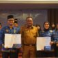 Sekdaprov Malut saat memimpin ikrar sumpah janji pengangkatan ASN.