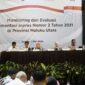 Sekdaprov Malut saat membuka kegiatan monev implementasi Impres nomor 2 tahun 2021.