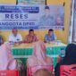 Anggota DPRD Provinsi Maluku Utara, Sugeng Cahyono saat melakukan kegiatan reses di Desa Talagamori, Kecamatan Oba Kota Tidore Kepulauan. 
