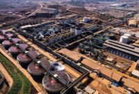 Kawasan industri nikel PT Trimegah Bangun Persada Tbk (NCKL) atau Harita Nickel, 
