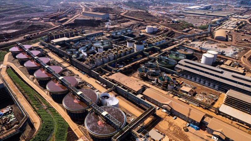 Kawasan industri nikel PT Trimegah Bangun Persada Tbk (NCKL) atau Harita Nickel, 