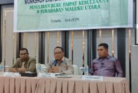 Pj. Gubernur saat menghadiri Workshop Eksternal dan Konsultasi Tim Ahli