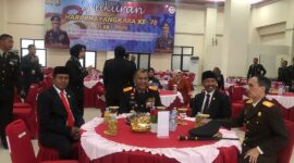 Plh Sekprov Malut dan Ketua DPRD pada HUT Bhayangkara