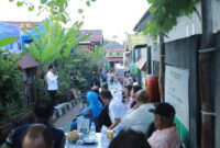 Walikota Ternate saat memberikan sambutan di lorong go green. 