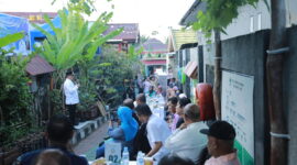 Walikota Ternate saat memberikan sambutan di lorong go green. 