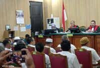 Ahmad Purbaya saat menjadi saksi kasus suap AGK