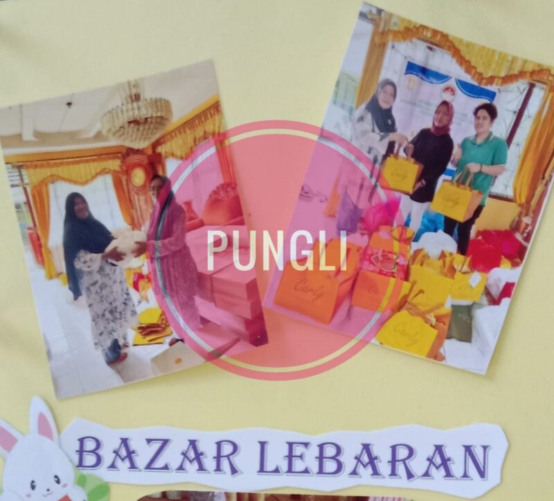 Hasil pungli berkedok bazar lebaran. (Sumber: Mading DWP BPKAD Malut) 