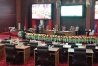 Suasana rapat paripurna DPRD Malut. 