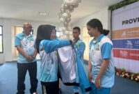 Wakilk Pj Gubernur, Sahli Polhukam Hairia lepas kontingen Dikbud. 