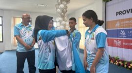 Wakilk Pj Gubernur, Sahli Polhukam Hairia lepas kontingen Dikbud. 