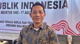 Sekretaris Disnakertrans Malut, Muhammad Fajrin. 