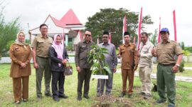 Penanaman pohon oleh Pj Sekda Malut didampingi Pimpinan DPRD, Pimpinan OPD dan BPDAS Ake Malamo