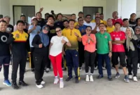 Kegiatan rutin zumba setiap hariJumat pagi di Disperkim Malut.