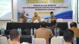 Diskominfosand Maluku Utara gelar Bimtek di Safirna Hotel, Ternate pada Selasa (22/5/2024)