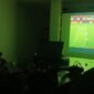 Dukung Timnas, Kadis Perkim dan staf nobar pertandingan Indonesia-Australia.