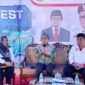 Pj Sekda Malut saat talkshow peluang kerja di Sofifi Job Fair 2024