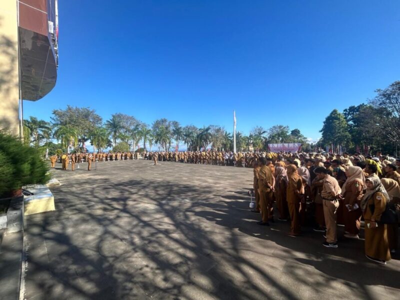 Apel gabungan ASN Pemprov Malut.