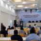 Pj Sekda Malut, Abubakar Abdullah saat menyampaikan sambutan. 