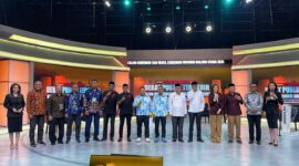 Pj Sekprov Malut saat menghadiri dekat terakhir Pilgub di Studio Kompas TV Jakarta.