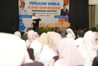 Kepala Bappeda Malut pada kegiatan penilaian kinerja 8 aksi konvergensi penurunan stunting.