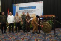 Pj Gubernur saat membuka kegiatan rakor APIP dan APH. 