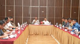Pj Gubernur rapat bersama dengan perwakilan Kemenpolkam RI.