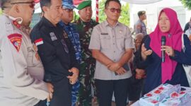 Pj Sekda Malut saat menghadiri kegiatan simulasi pemungutan suara. 