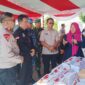Pj Sekda Malut saat menghadiri kegiatan simulasi pemungutan suara. 