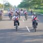 Gowes bersama Pj Gubernur Maluku Utara ajak masyarakat budayakan hidup sehat.(foto: Amat ADPIM)