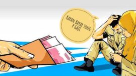 Ilustrasi belum terima gaji. 