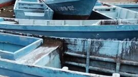 Puluhan perahu bantuan KKP terbengkalai. 