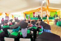 Prosesi wisuda STAI Babusalam Kabupaten Kepulauan Sula.